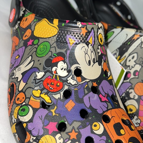 M8/W10 DISNEY CROCS Mickey and Minnie Halloween Shoes 2022 - Picture 13 of 16